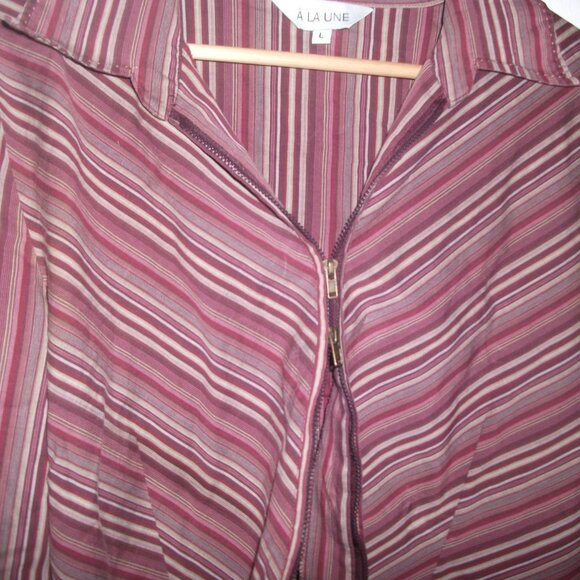 Classy French Double-Zipper Chemise - Picture 9 of 11